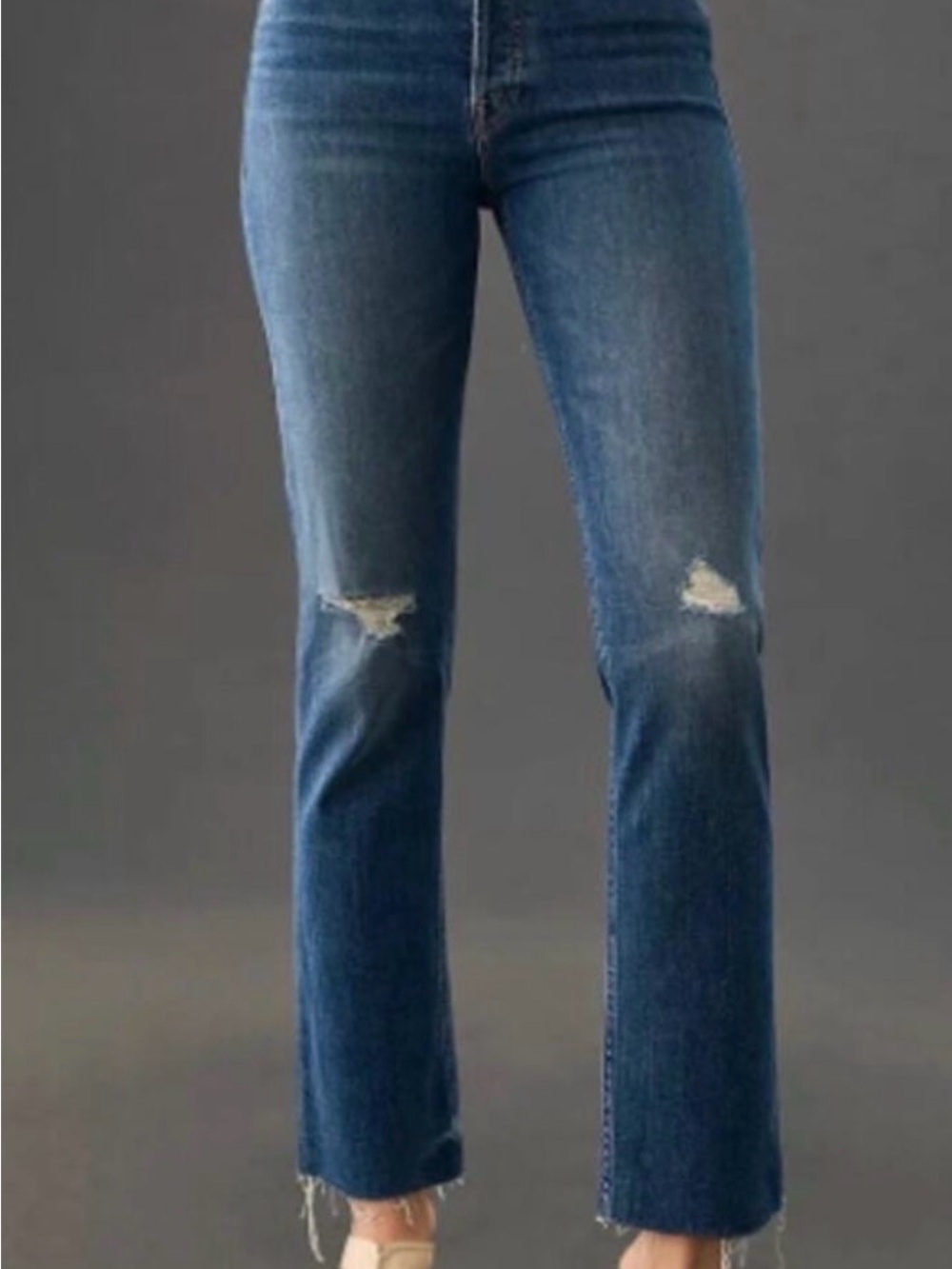 Mother Denim Tomcat Ankle Fray, Globe Trotter Jeans Button Fly, Women’s Size 29